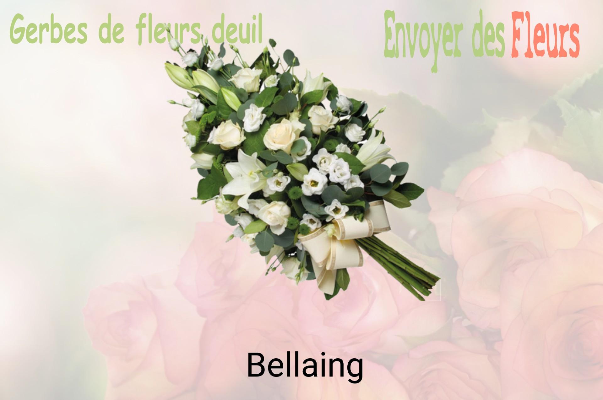 Gerbe de fleurs de deuil livrée à Bellaing